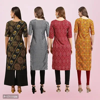 Women Stylish Crepe Printed Straight Kurta-thumb2