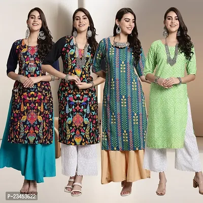 Fancy Crepe Kurtis for Women Pack Of 4