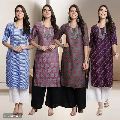 Fancy Crepe Kurtis for Women Pack Of 4