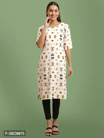 Stylish Crepe Printed Kurti For Women