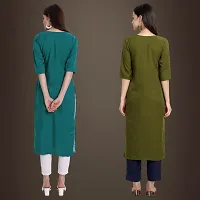 Fancy Crepe Kurtis for Women Pack Of 2-thumb1