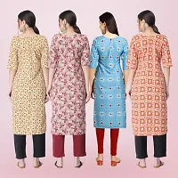 Women Stylish Crepe Printed Straight Kurta-thumb1