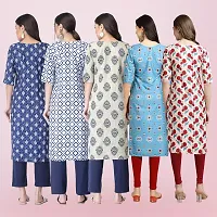 Women Stylish Crepe Printed Straight Kurta-thumb1