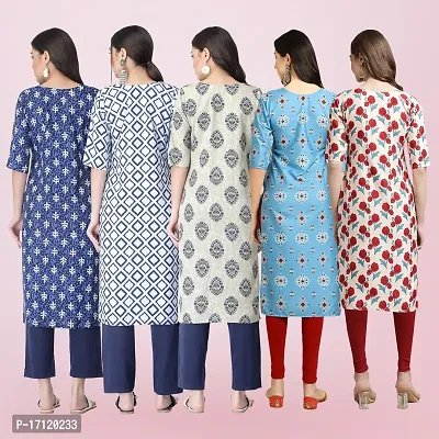 Women Stylish Crepe Printed Straight Kurta-thumb2