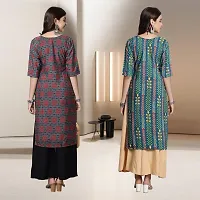 Fancy Rayon Kurtis For Women Pack Of 2-thumb1