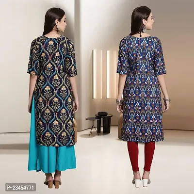 Fancy Rayon Kurtis For Women Pack Of 2-thumb2