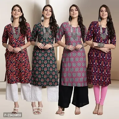 Fancy Crepe Kurtis for Women Pack Of 4