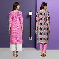 Fancy Crepe Kurtas For Women Pack Of 2-thumb1