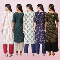 Women Stylish Crepe Printed Straight Kurta-thumb1