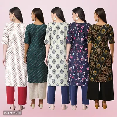 Women Stylish Crepe Printed Straight Kurta-thumb2