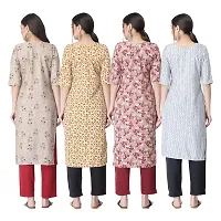 New Crepe Combo Printed Kurtis For Women Pack Of 4-thumb1