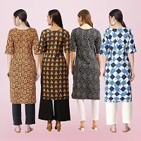 Women Stylish Crepe Printed Straight Kurta-thumb1