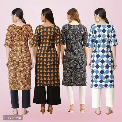 Women Stylish Crepe Printed Straight Kurta-thumb2