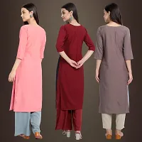 Fancy Crepe Kurtis for Women Pack Of 3-thumb1