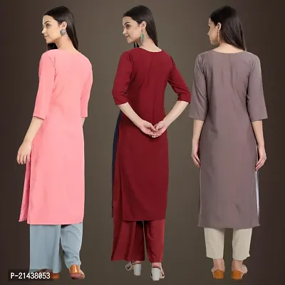 Fancy Crepe Kurtis for Women Pack Of 3-thumb2