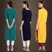 Fancy Crepe Kurtis for Women Pack Of 3-thumb1