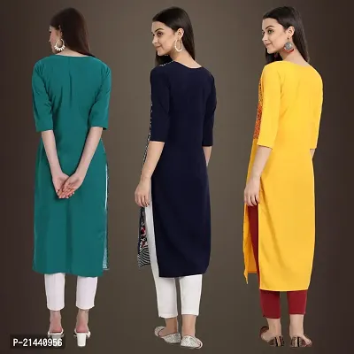 Fancy Crepe Kurtis for Women Pack Of 3-thumb2