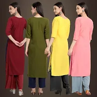 Fancy Crepe Kurtis for Women Pack Of 4-thumb1