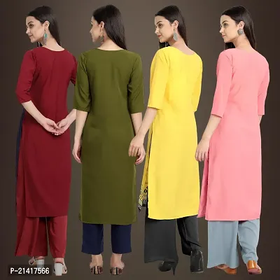 Fancy Crepe Kurtis for Women Pack Of 4-thumb2