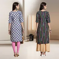 Fancy Rayon Kurtis For Women Pack Of 2-thumb1