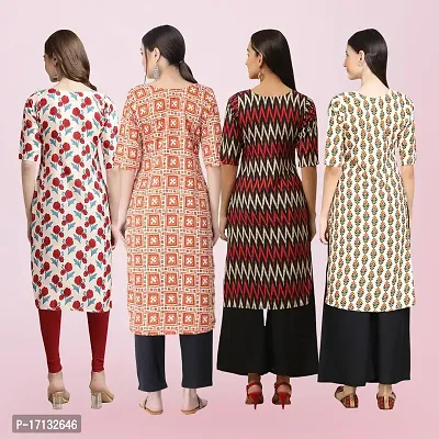 Women Stylish Crepe Printed Straight Kurta-thumb2