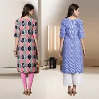 Fancy Rayon Kurtis For Women Pack Of 2-thumb1