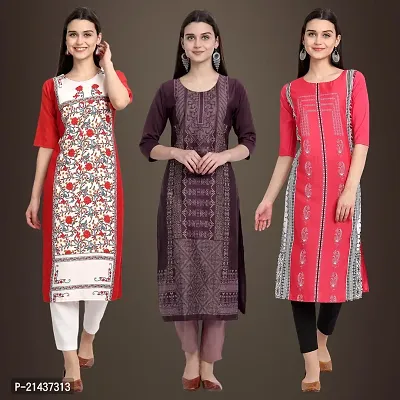 Fancy Crepe Kurtis for Women Pack Of 3