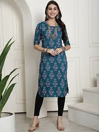 Fancy Crepe Printed Kurtas For Women Pack Of 6-thumb4