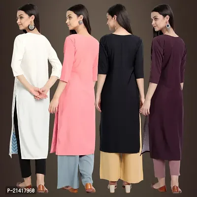 Fancy Crepe Kurtis for Women Pack Of 4-thumb2