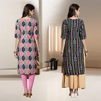 Fancy Rayon Kurtis For Women Pack Of 2-thumb1