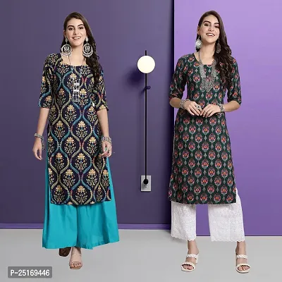 Fancy Crepe Kurtas For Women Pack Of 2