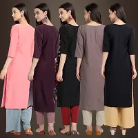 Fancy Crepe Kurtis For Women Pack Of 5-thumb1