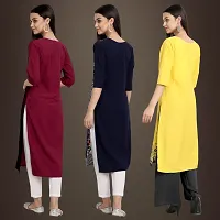 Fancy Crepe Kurtis for Women Pack Of 3-thumb1