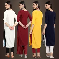 Fancy Crepe Kurtis for Women Pack Of 4-thumb1