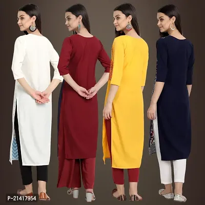 Fancy Crepe Kurtis for Women Pack Of 4-thumb2