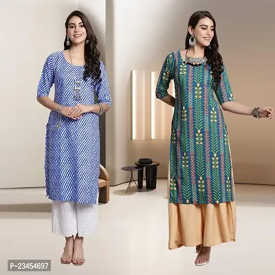 Fancy Rayon Kurtis For Women Pack Of 2