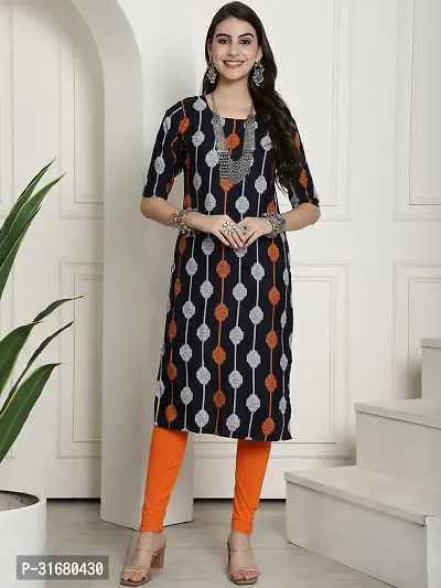 Fancy Crepe Printed Kurtas For Women Pack Of 6-thumb3