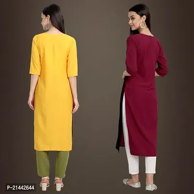 Fancy Crepe Kurtis for Women Pack Of 2-thumb2