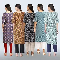 Women Stylish Crepe Printed Staright Kurta-thumb1