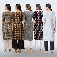 Women Stylish Crepe Printed Staright Kurta-thumb1