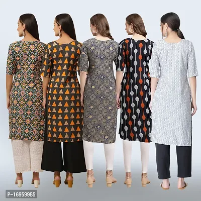 Women Stylish Crepe Printed Staright Kurta-thumb2