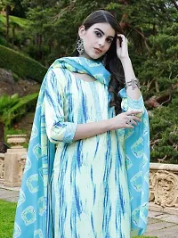 Fancy Cotton Blend Kurta Bottom And Dupatta Set For Women-thumb3