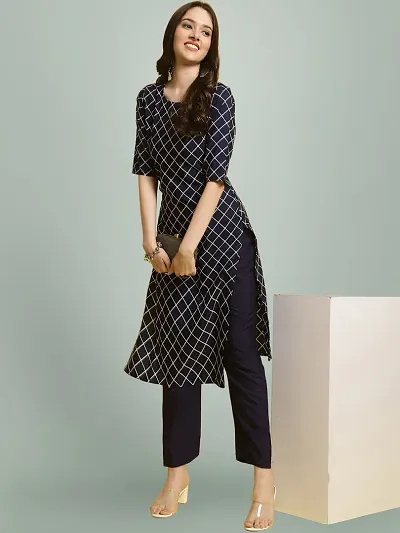 Fancy Crepe Printed Kurti