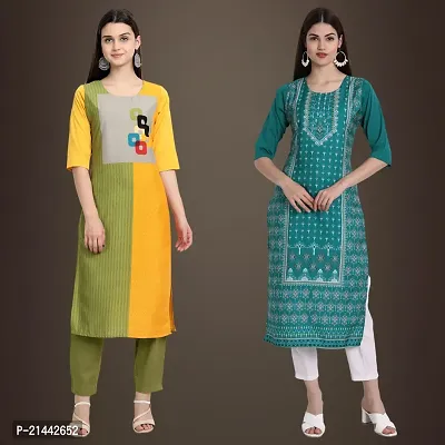 Fancy Crepe Kurtis for Women Pack Of 2