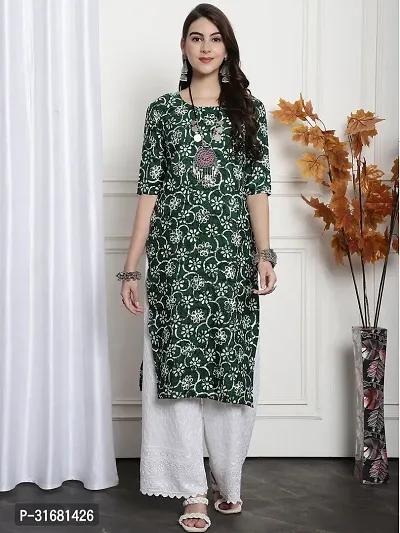 Fancy Crepe Printed Kurtas For Women Pack Of 6-thumb4