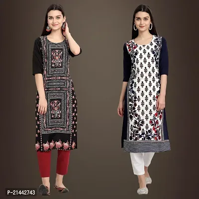 Fancy Crepe Kurtis for Women Pack Of 2-thumb0