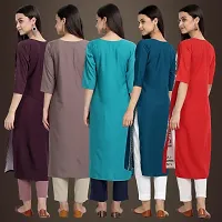 Fancy Crepe Kurtis For Women Pack Of 5-thumb1