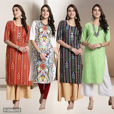 Fancy Crepe Kurtis for Women Pack Of 4