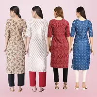 Women Stylish Crepe Printed Straight Kurta-thumb1