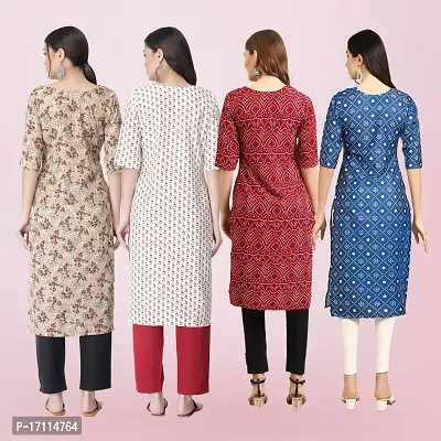 Women Stylish Crepe Printed Straight Kurta-thumb2